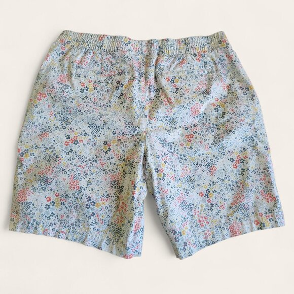 Lands End Pull On Shorts Womens Lot Of 3 Floral Black 14P Cotton Mid Rise - Picture 4 of 14